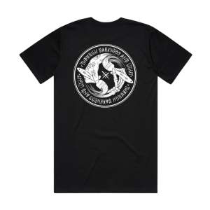 Through Darkness and Light Black Tee Back